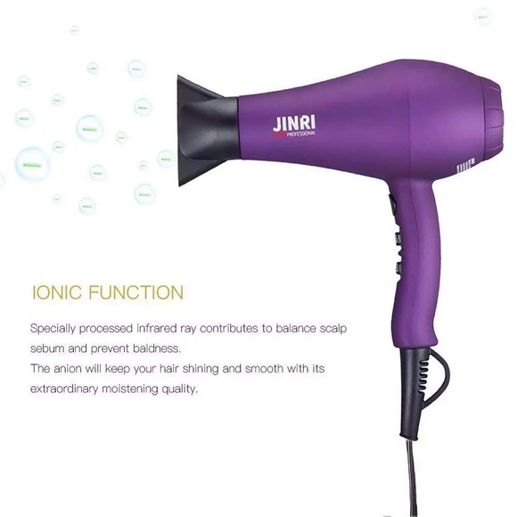 JINRI 1875W Professional Lightweight Salon Negative Ions Far Infrared Hair Dryer - Picture 4 of 7